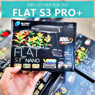 Neo-Helios FLAT S3 Pro PLus Nano - Đèn Led Kẹp Mini RGB 3in1, Đánh Màu Cây và Cá Cực Đẹp