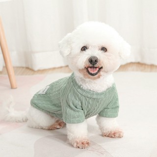 Áo len thêu logo vintage hàn quốc dày dặn ấm áp nhiều màu thu đông cho chó mèo