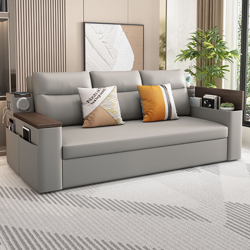 Giường sofa thông minh gấp gọn kèm loa bluetooth , ghế sofa giường đa năng có hộc để đồ cổng usb thế hệ mới | BigBuy360 - bigbuy360.vn