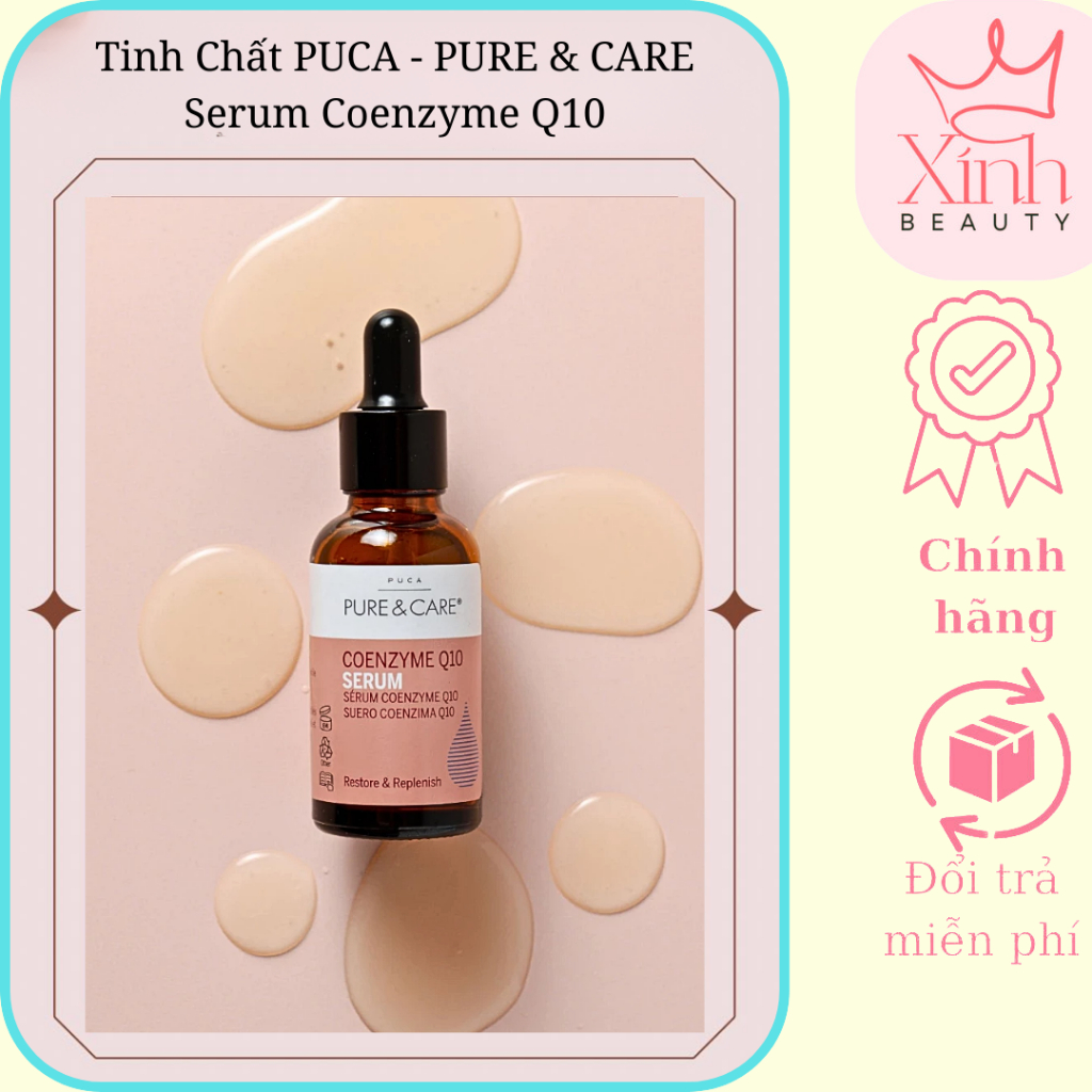 Tinh Chất Coenzyme Q10 Chống Oxy Hóa, Hạn Chế Da Mệt Mỏi và Lão Hóa Da | PUCA - PURE & CARE Serum Co