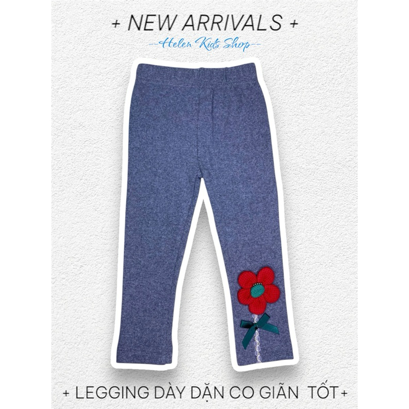 [Helen Kids Shop] - Quần Legging zíp lông bao đẹp cho bé gái từ 10-20kg