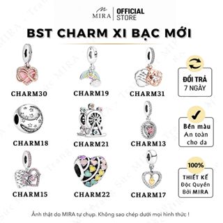 Hạt Charm Pando109 Hàng Mới Mix Đủ Dòng Lắc Tay, Vòng Tay Chất Liệu Xi Bạc MIRA STORE