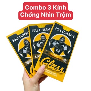 combo 3 kính cường lực iphone kk chống nhìn trộm khung tự dán 7plus 8plus x xsmax 11 12 13 14 pro max promax plus