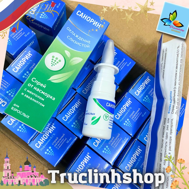 xịt xoang mũi sanorin Nga 10ml