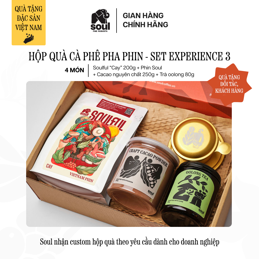 HỘP QUÀ COMBO | CÀ PHÊ PHA PHIN 4 MÓN - SET EXPERIENCE 03