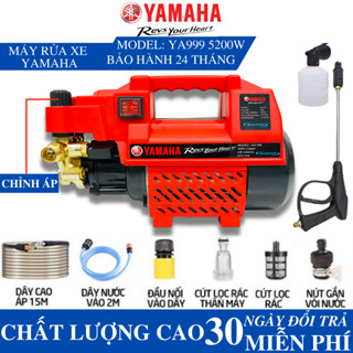 Máy rửa xe áp lực cao YAMAHA - YA999 công suất 5200W tặng kèm bình tạo bọt tuyết và khớp nối dài