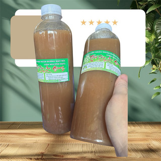  2 chai nước cốt  Nhàu ngâm đường cát vàng mật mía không biến đổi gen mỗi chai 1 lít 