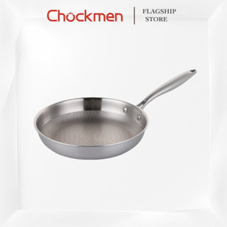 [RẺ VÔ ĐỊCH]Chảo Tổ Ong KINSGEM by Chockmen Size 22-24-28Cm Inox Cao Cấp Đáy Liền Chảo Chiên RáN Xào Mặt Tổ Ong Dùng Từ