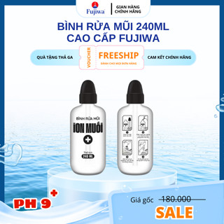 Bình Rửa Mũi 240ml Cao Cấp Fujiwa, Bình rỗng dùng đổ nước muối vào bơm rữa mũi