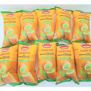  Bịch 10 cái Bánh Mì Tươi Kinh Đô Vị Lá Dứa Socola 40 gram 