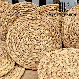 Thảm lục bình, tấm lót bàn ăn bằng lục bình, giúp cách nhiệt, dùng trang trí