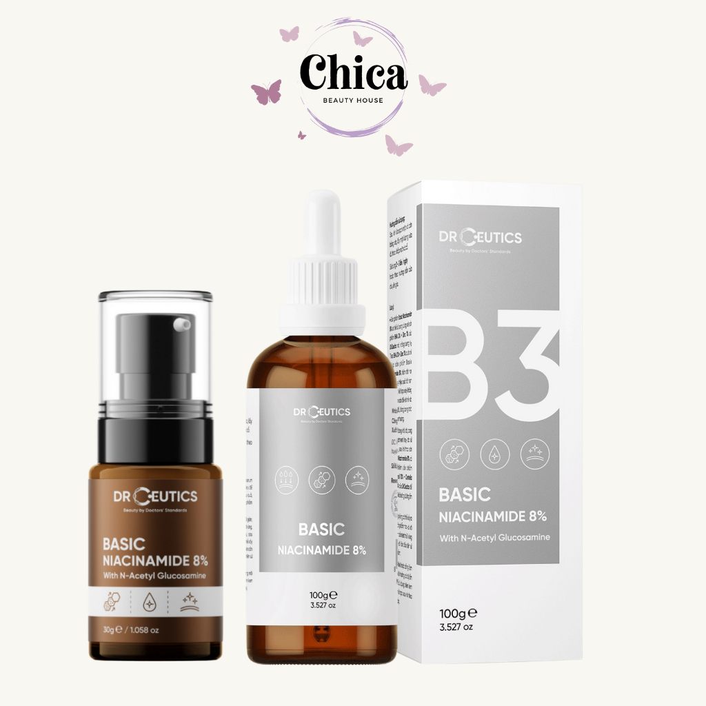 Serum DrCeutics B3 Niacinamide Basic 8% Dành Cho Da Dầu Mụn