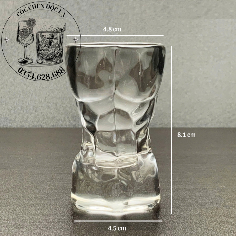 LY ĐỘC ĐÁO - Ly Body Thiết Kế- Ly Rượu Body Nam Khủng- 30ml