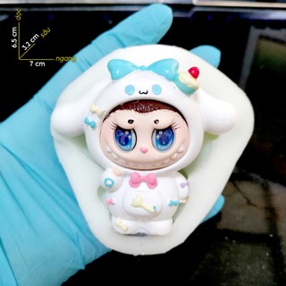Khuôn silicone 2D - 3D LABUBU MY MELODY KUROMI, làm DIY, tượng thạch cao, composite, nến