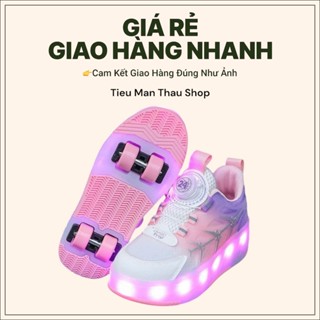 Giày Trượt Patin Có Đèn Led, Bánh Xe Đôi Vô Hình Cho Bé Trai Bé Gái HOT 2025 Y