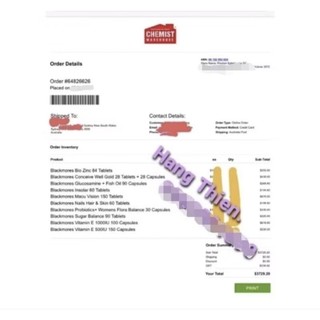 (Đủ bill) Blackmores Vitamin E 1000iu