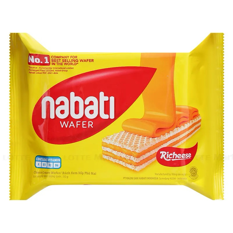 Combo 5 Bánh Xốp Phô Mai Nabati 50G