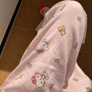 Quần Dài Hello Kitty Chấp Đũi Mỏng Hoạt Hình Mặc Nhà
