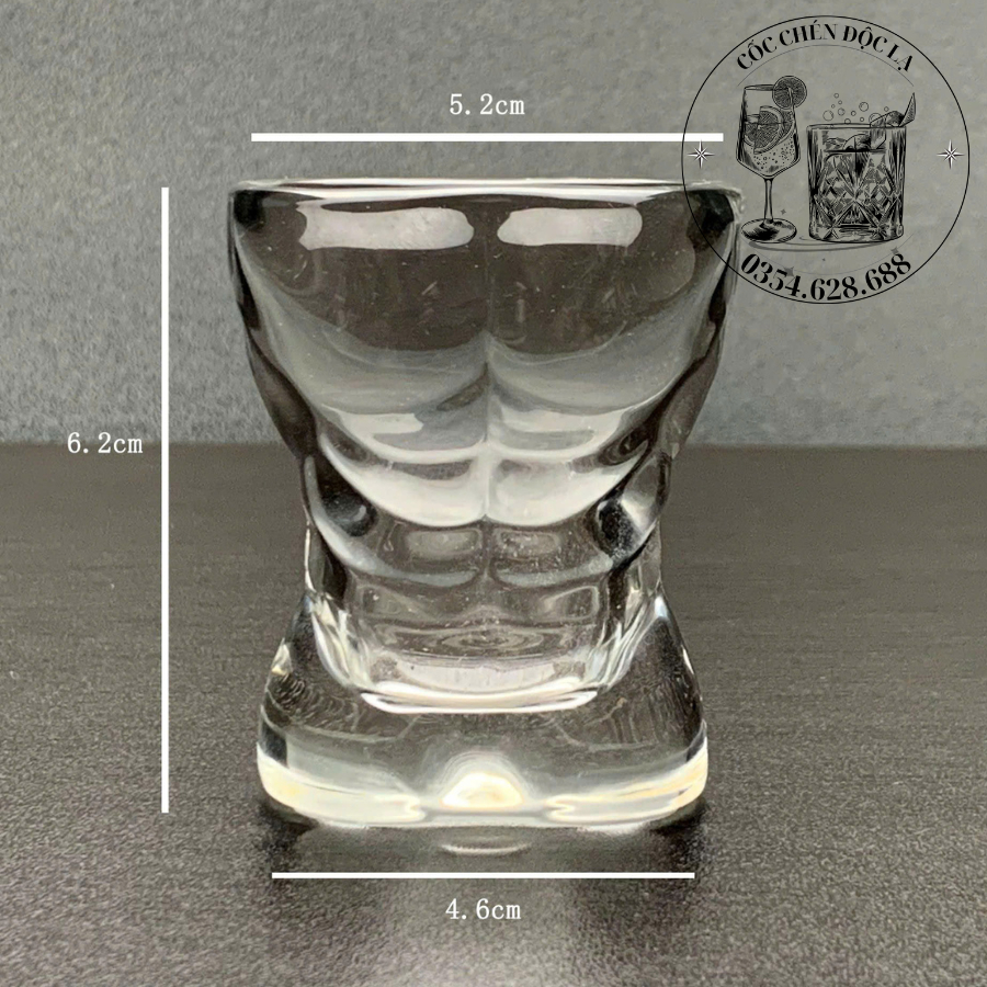 LY ĐỘC ĐÁO - Ly Body Thiết Kế- Ly Rượu Body Nam Nhỏ- 30ml