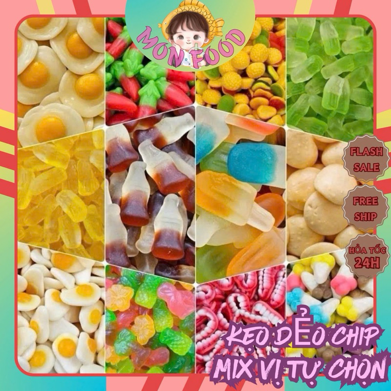 Kẹo Dẻo Chip Chip Mix Vị Tự Chọn