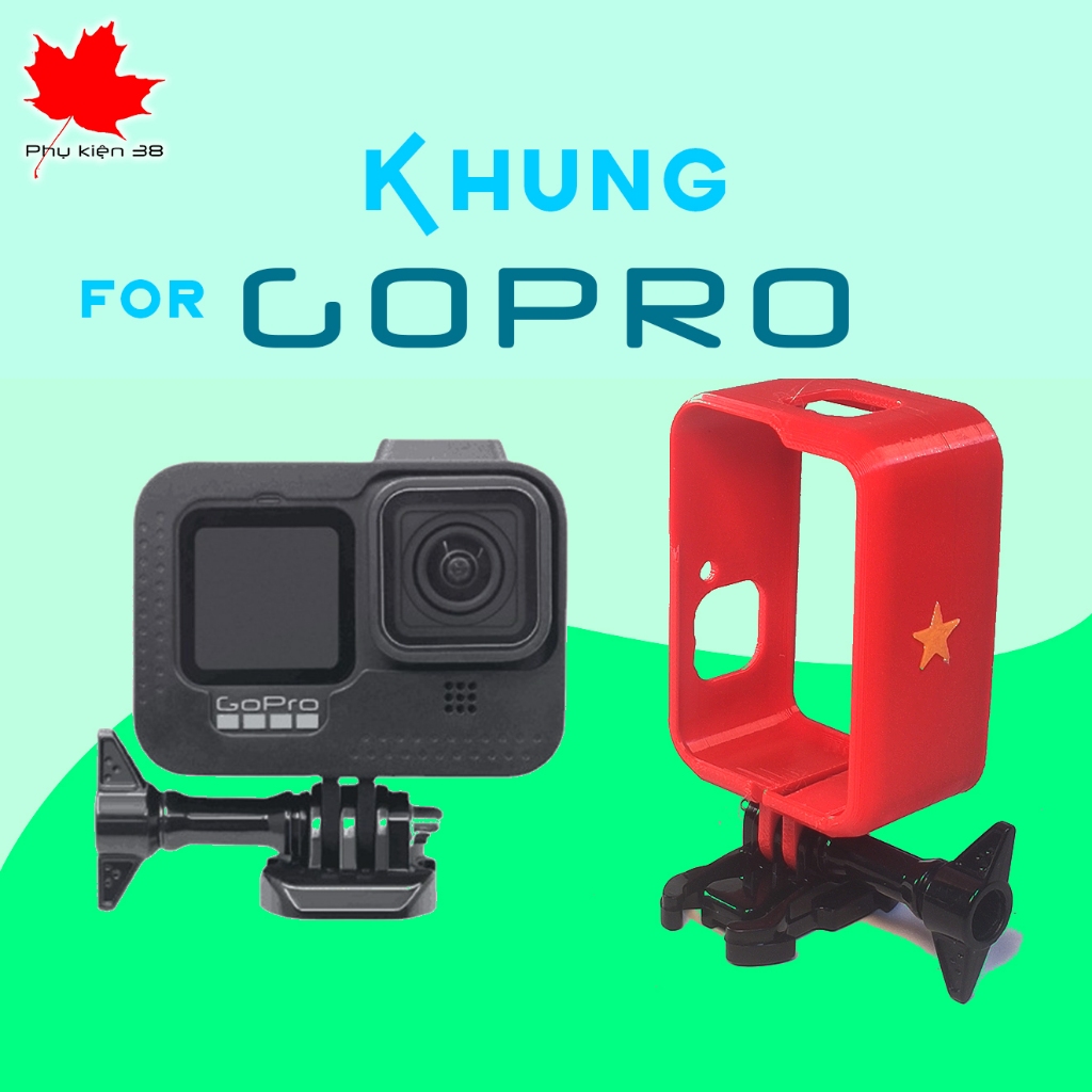 Khung GoPro 13,12,11,10,9,8,7,6,5,4 black & 4/5 session