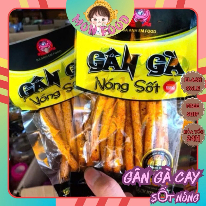 Snack Gân Gà Nóng Sốt
