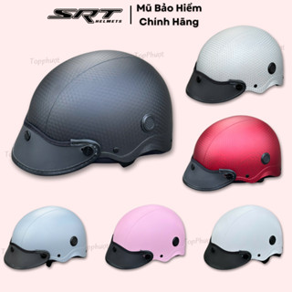 Nón bảo hiểm 1/2 cao cấp thêu logo nón Asama chất liệu nhựa ABS cao cấp, Sơn carbon chống trầy.