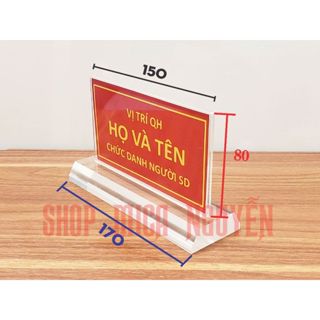 COMBO 10 BIỂN CHỨC DANH 15x8 cm - BẢNG TÊN MICA ĐỂ BÀN - Mica Nguyễn