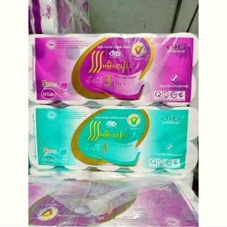 Giấy vệ sinh HN silk 10 cuộn 3 lớp siêu dai