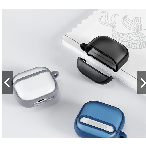 Hộp đựng , Case bảo vệ cho tai nghe Airpods 4 Case nhám mờ chống bám vân tay chống sốc hiệu Likgus