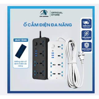 Ổ Cắm Điện ATH LIGHTING Loại Dây Dài 4m Nhiều Ổ Cắm Tích Hợp Cổng USB 35W Sạc Nhanh, Có Nắp Kín Nước An Toàn