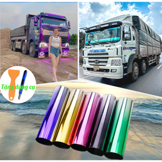 Phim cách nhiệt dán kính lái xe tải 2 màu chống nắng