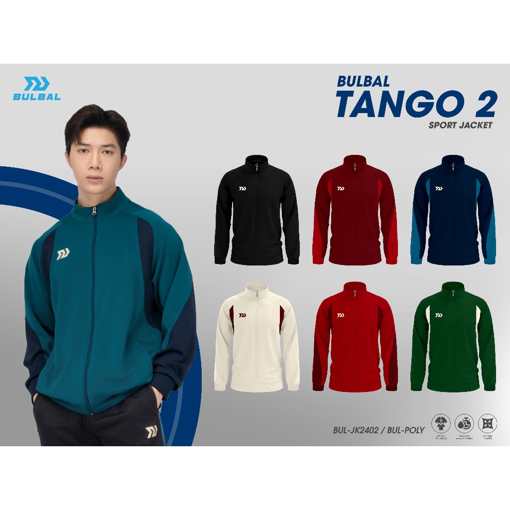 Áo Khoác Thể Thao Bulbal Tango 2, Chất Vải Polyester 2D, Bền Bỉ, Mềm Mại, Thoáng Mát, Thiết Kế Năng 