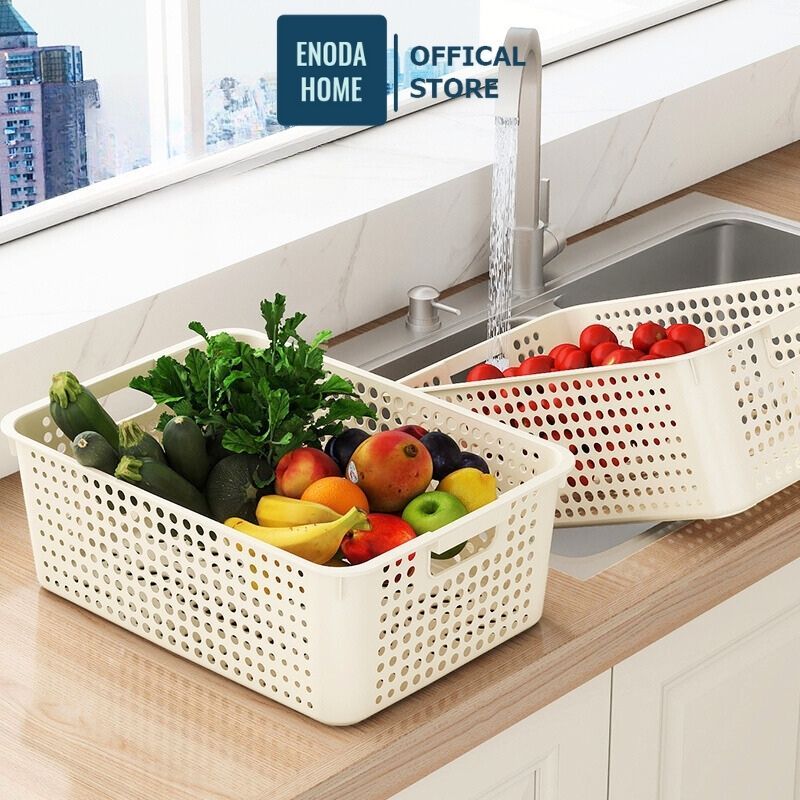 Khay Nhựa Chữ Nhật ENODA HOME, Rổ Nhựa PP Đựng Đồ Đa Năng Q034 | BigBuy360 - bigbuy360.vn