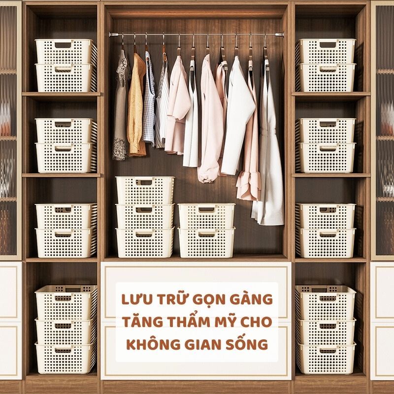 Khay Nhựa Chữ Nhật ENODA HOME, Rổ Nhựa PP Đựng Đồ Đa Năng Q034 | BigBuy360 - bigbuy360.vn