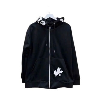 Áo khoác Nỉ Lá Zip Phối Chữ ĐSq In Mũ nam nữ, Mũ 2 Lớp Chất Nỉ ngoại Dày Dặn Cao Cấp Boy Phố