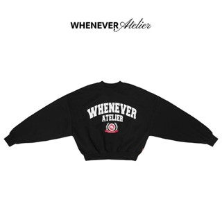 Whenever - Áo Sweater Whenever Atelier Wa Boxy Vải Nỉ 100% Cotton  - Thời trang nam nữ Form Boxy Unisex Streetwear
