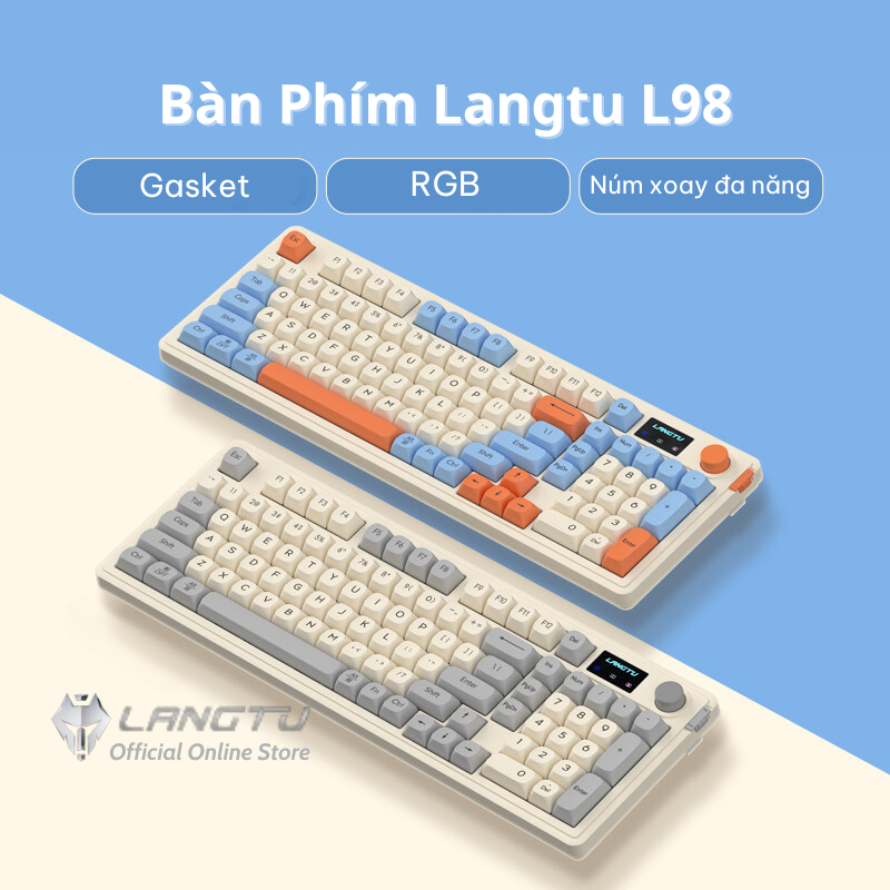 BÀN PHÍM LANGTU L98 CÓ DÂY SILENT, led rgb, hỗ trợ win, mac, bàn phím gaming, văn phòng | BigBuy360 - bigbuy360.vn