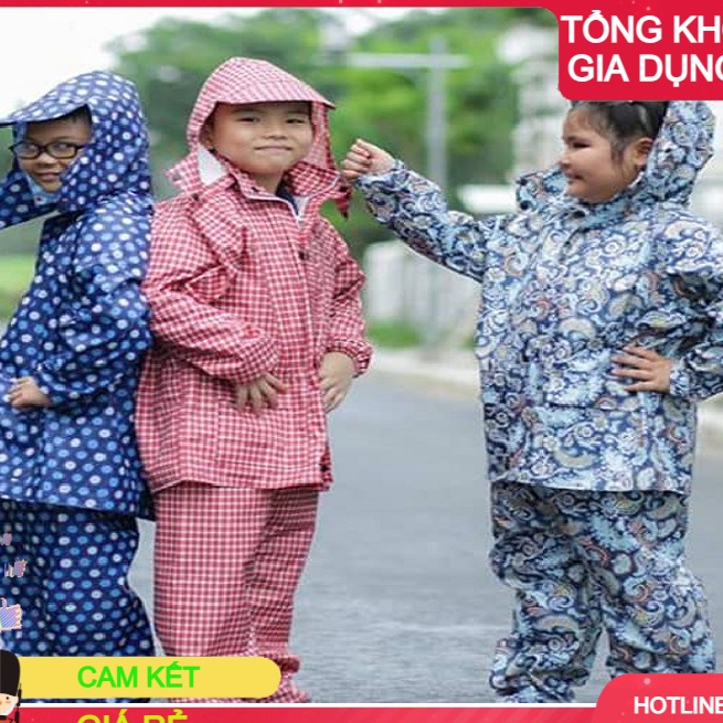 Bộ Quần áo mưa Trẻ em : Siêu bền - Siêu Nhẹ