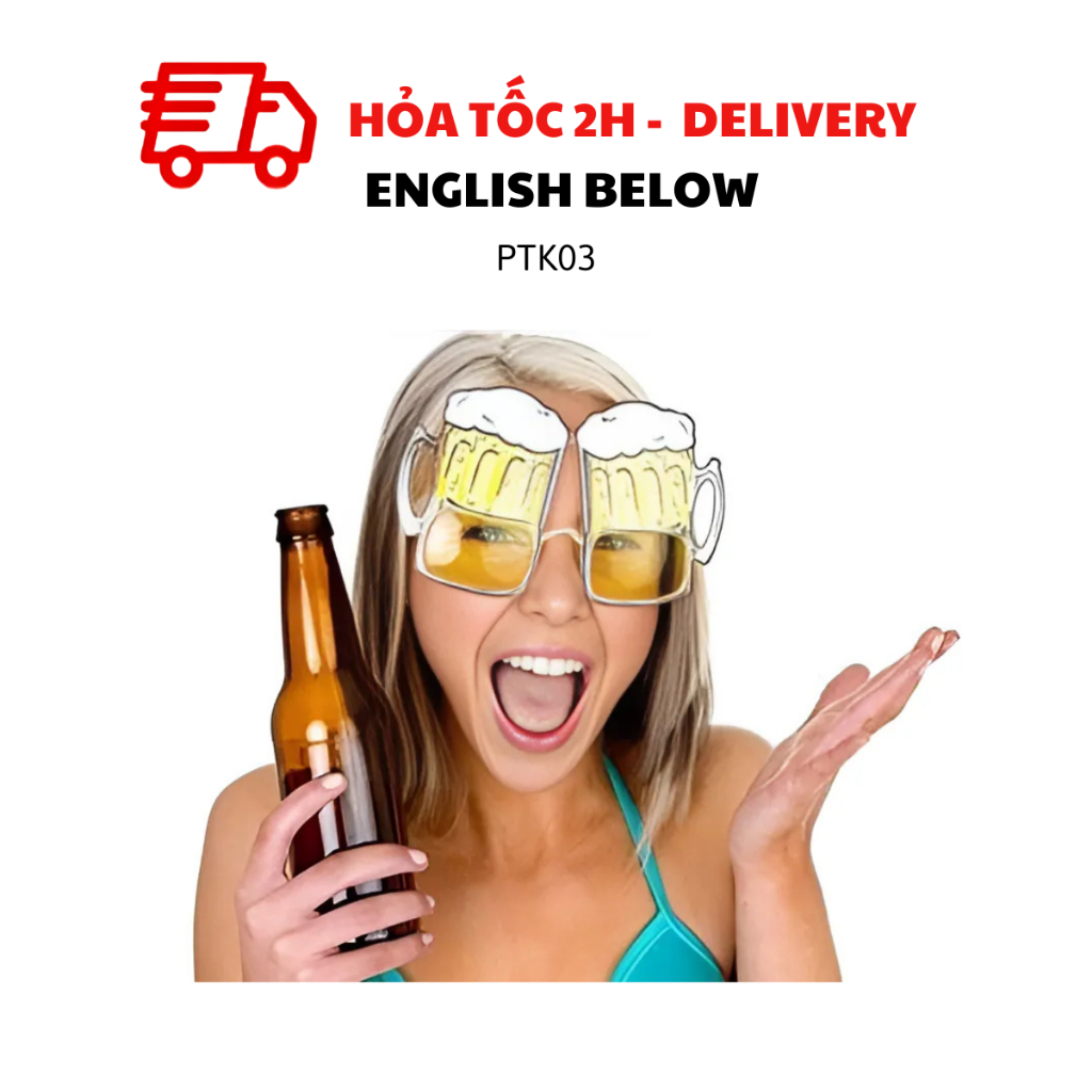 Mắt kính ly Happy New Year Glasses yept10