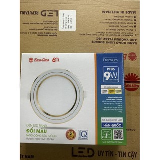 Đèn Led âm trần panel PT05 Rạng Đông đế mỏng viền vàng viền bạc bảo hành chính hãng 24tháng 
