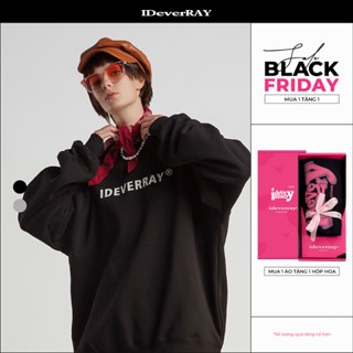[Hộp hoa] Áo sweater unisex cao cấp chính hãng IDEVERRAY Rosier form oversize chất nỉ