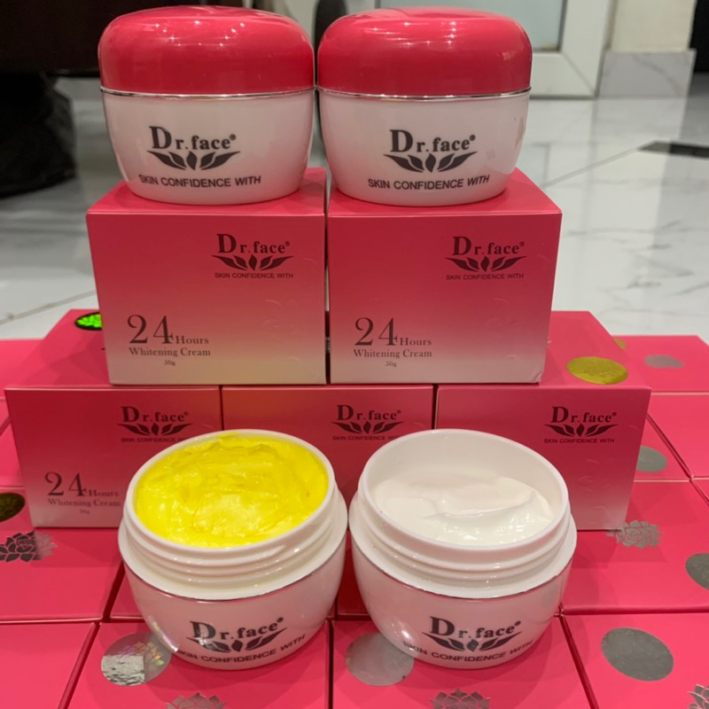 Kem vỗ bong nám Dr Face 24h( 1 cặp)24h Whitening Cream Drface