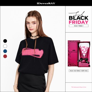 Áo thun unisex chính hãng IDEVERRAY [Ever After - Hạnh phúc mãi mãi] BlackCool chất liệu cotton 260gsm