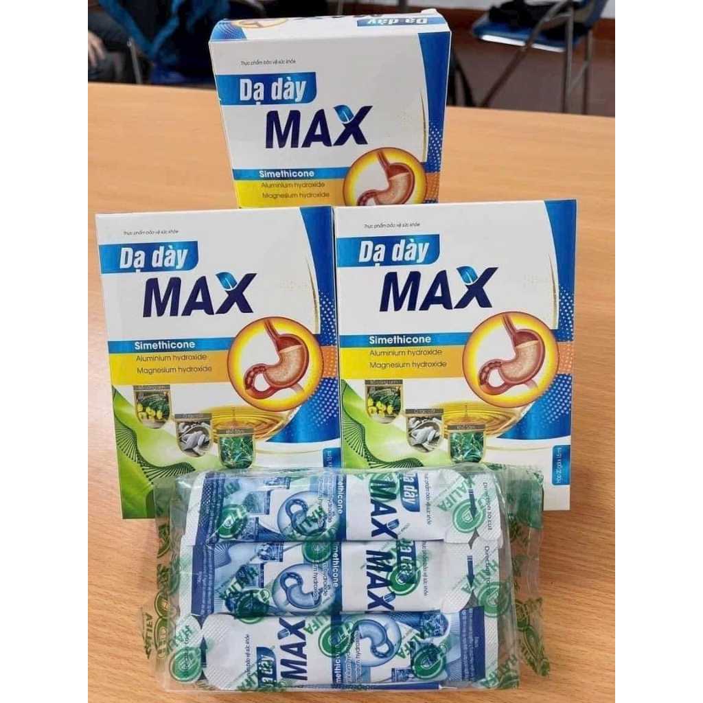 DẠ DÀY MAX -  Giúp giảm acid dịch vị, bảo vệ niêm mạc dạ dày - Hộp 20 gói x 10ml