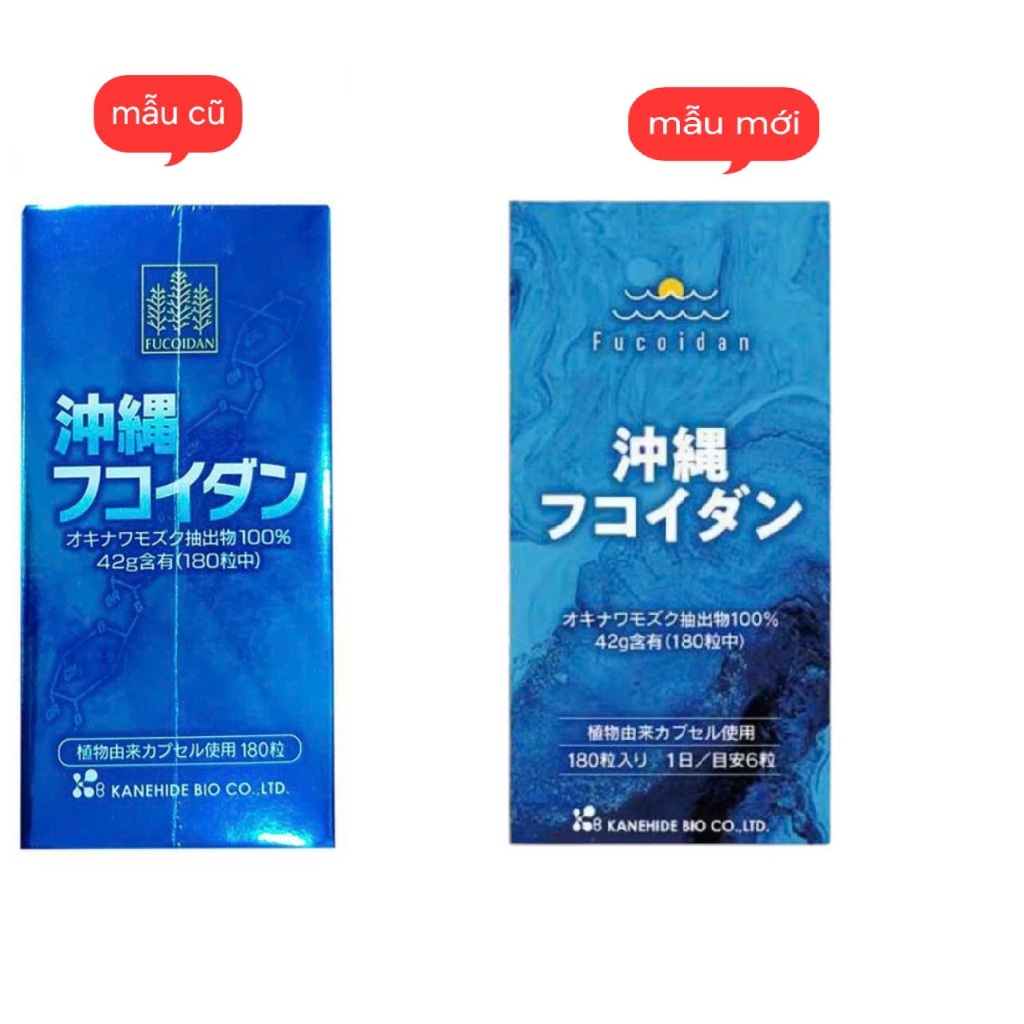 Fucoidan Okinawa Nhật Bản mẫu mới