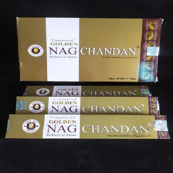 SỈ  Nhang Ấn Độ CAO CẤP NAG CHANDAN Nụ ,Cây thơm(vàng)