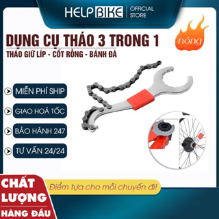 Dụng cụ tháo líp xe đạp cảo BB cốt rỗng, Cờ lê tháo bánh đà, sên xe đạp chuyên dụng - CL3T1