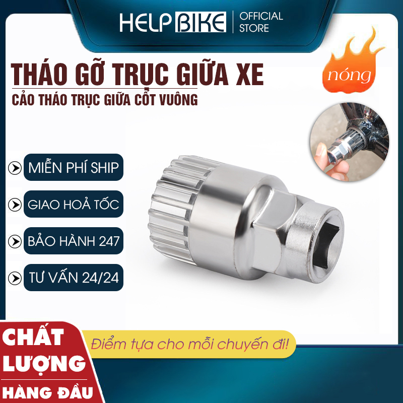 Vam tháo lắp trục giữa xe đạp thể thao, Dụng cụ cảo trục giữa cốt bông chuyên dụng xe đạp - TGTG