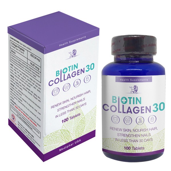 Viên uống đẹp da Biotin Collagen 30